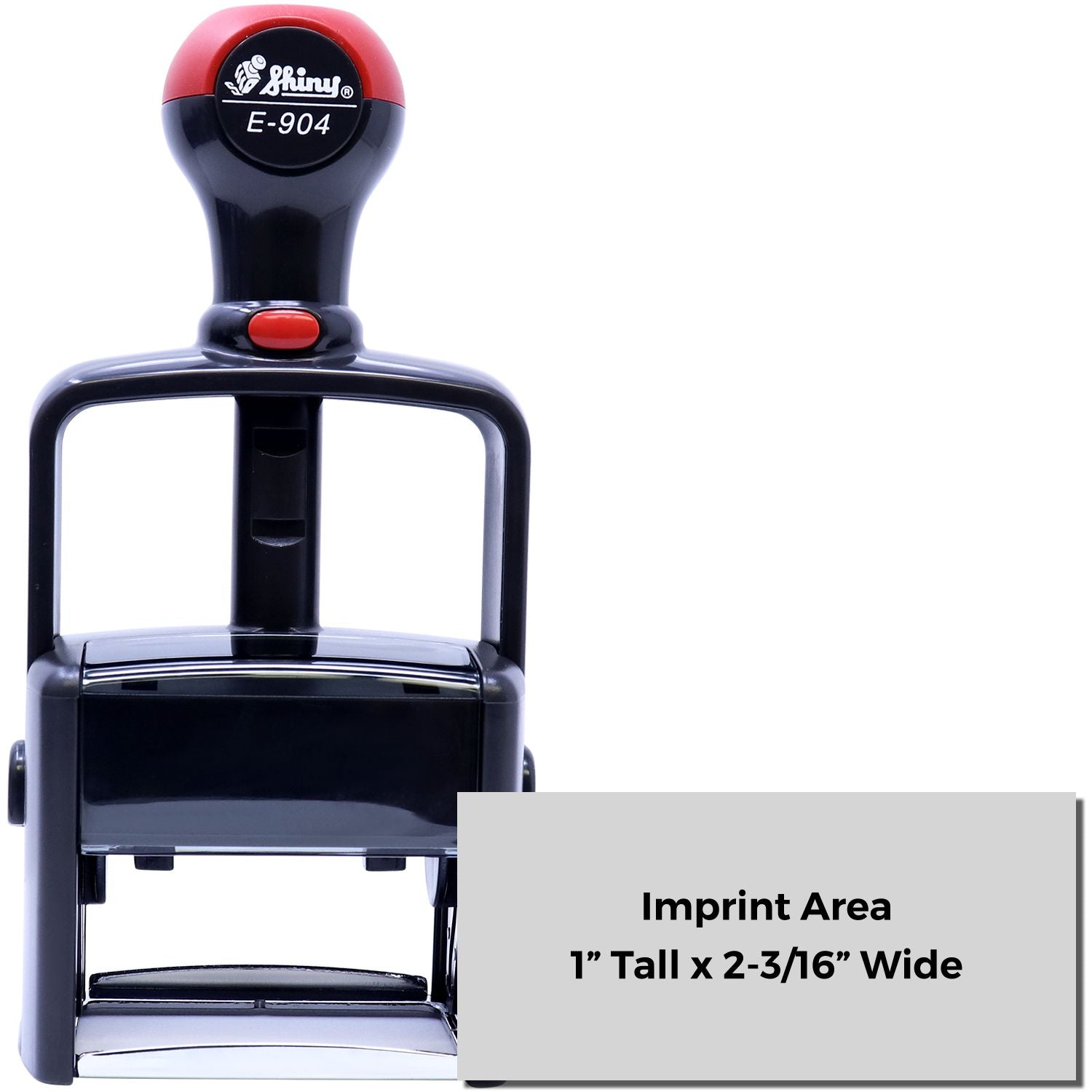  Shiny E-904 Heavy Duty Self Inking Stamp 1 x 2-3/16 Main Image