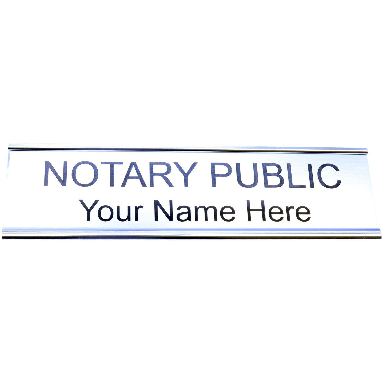 Notary Public sign with Your Name Here text on a white background.