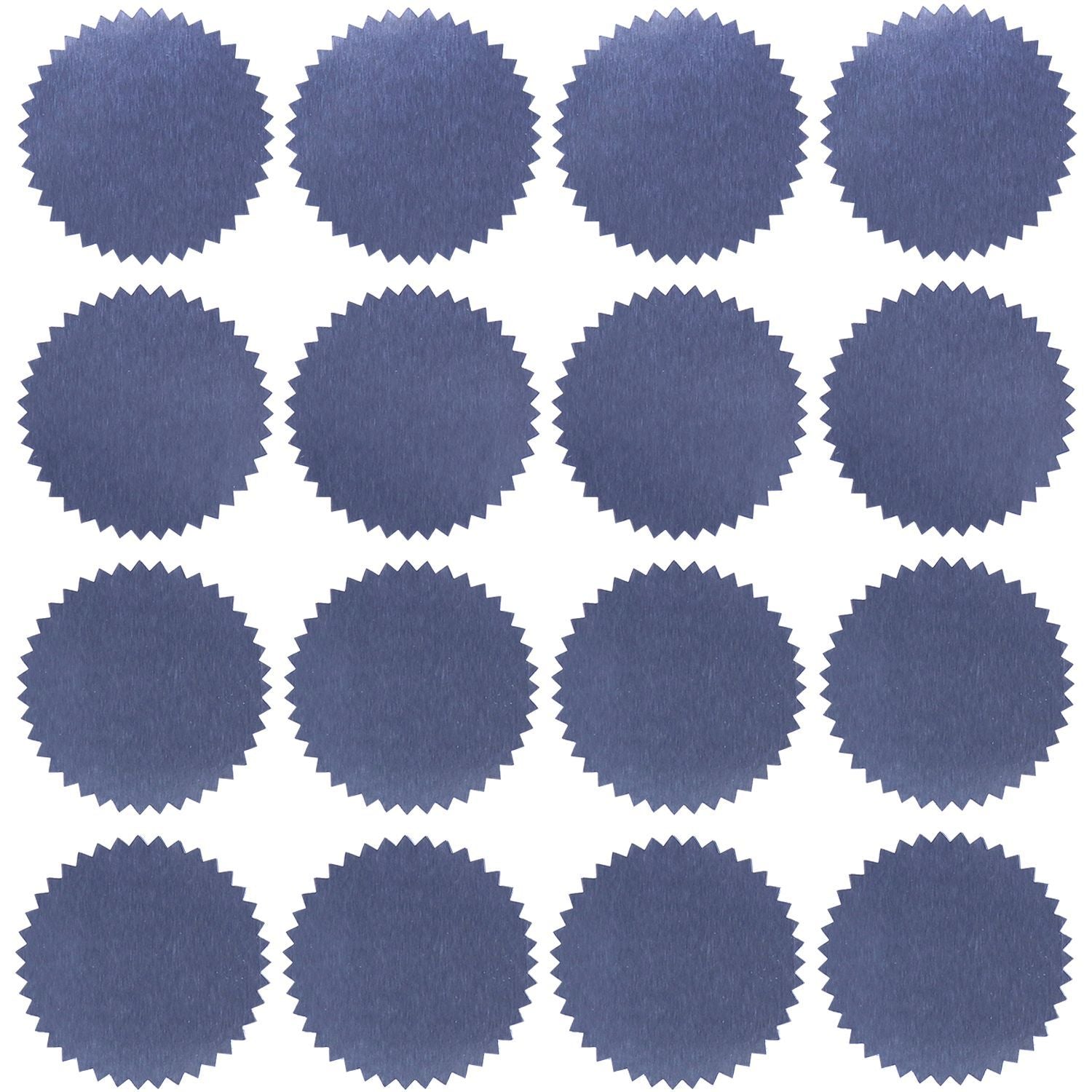 The image shows a "SILVER FOIL SEALS QTY 40".