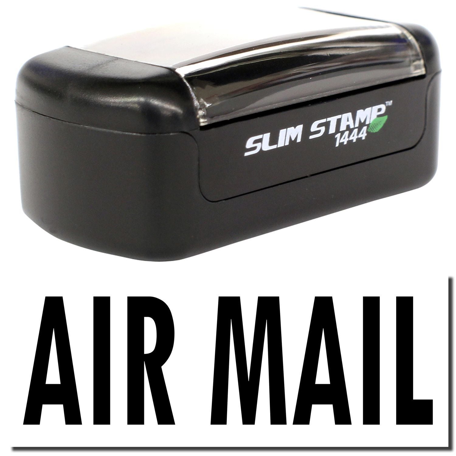 Slim Stamp 1444 air mail self-inking rubber stamp on white background