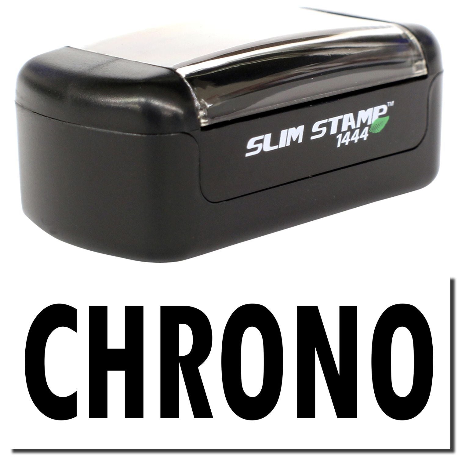 Slim Stamp 1444 black CHRONO self-inking stamp device product image