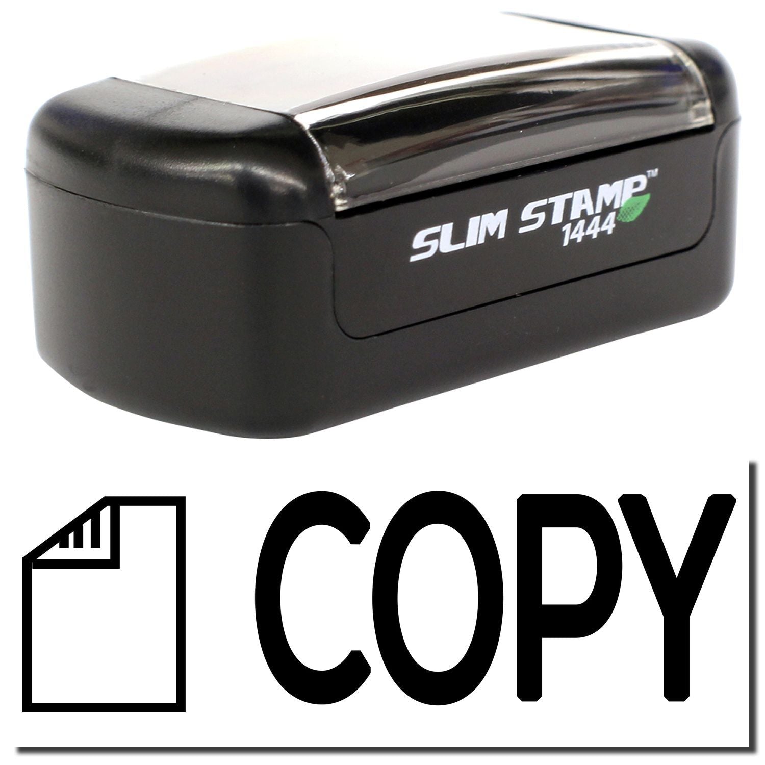 Slim Stamp 1444 copy stamp for office document marking and duplicates.