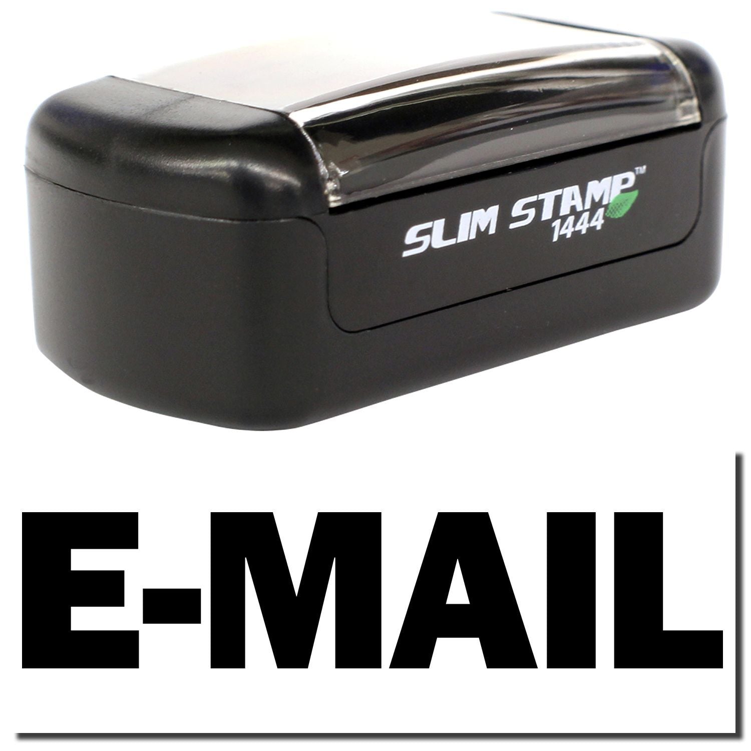 Black Slim Stamp 1444 self-inking E-Mail stamp for office use