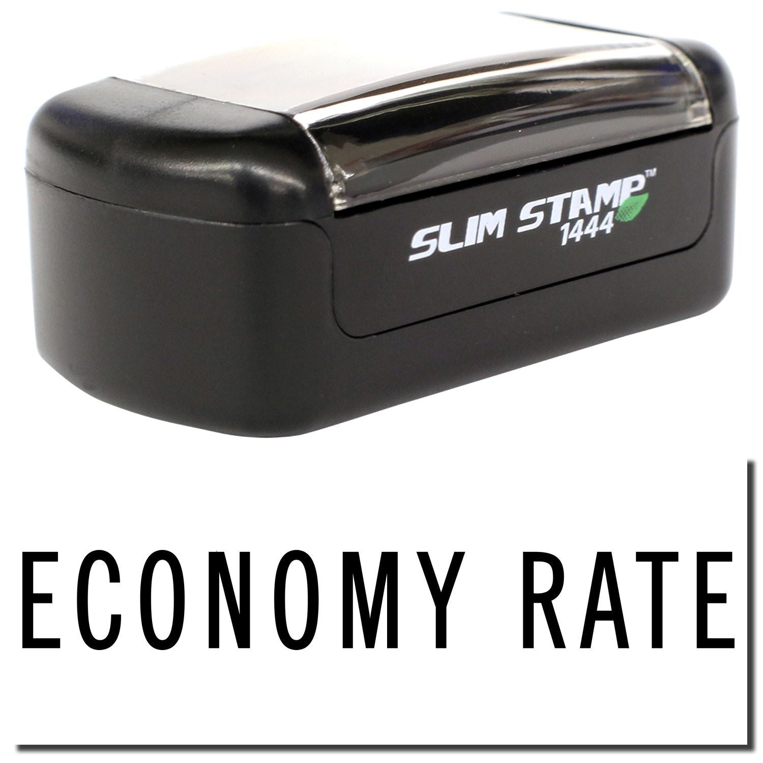 Slim Stamp 1444 economy rate self-inking stamp on a white background