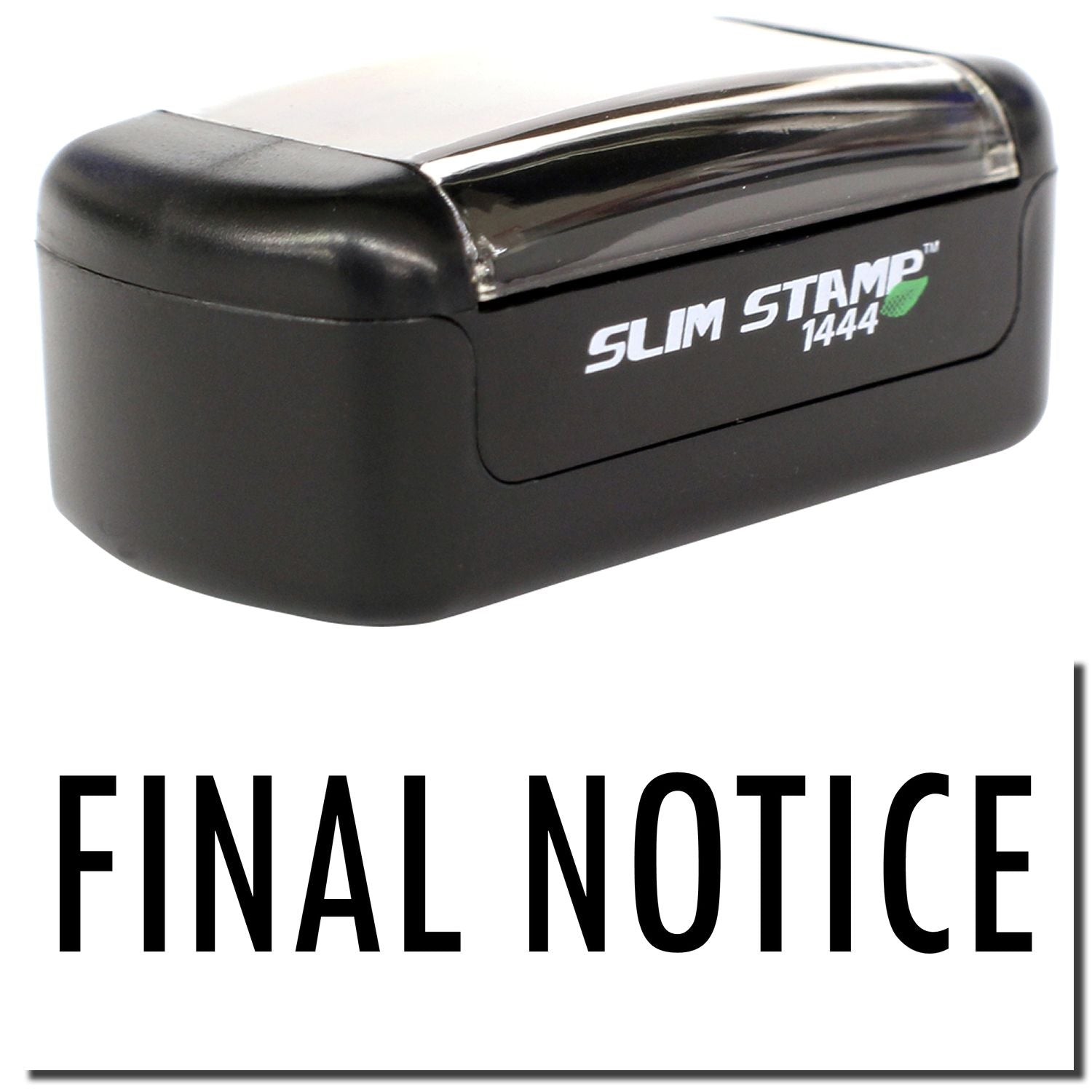 Slim Stamp 1444 final notice self-inking rubber stamp for office mail and document marking