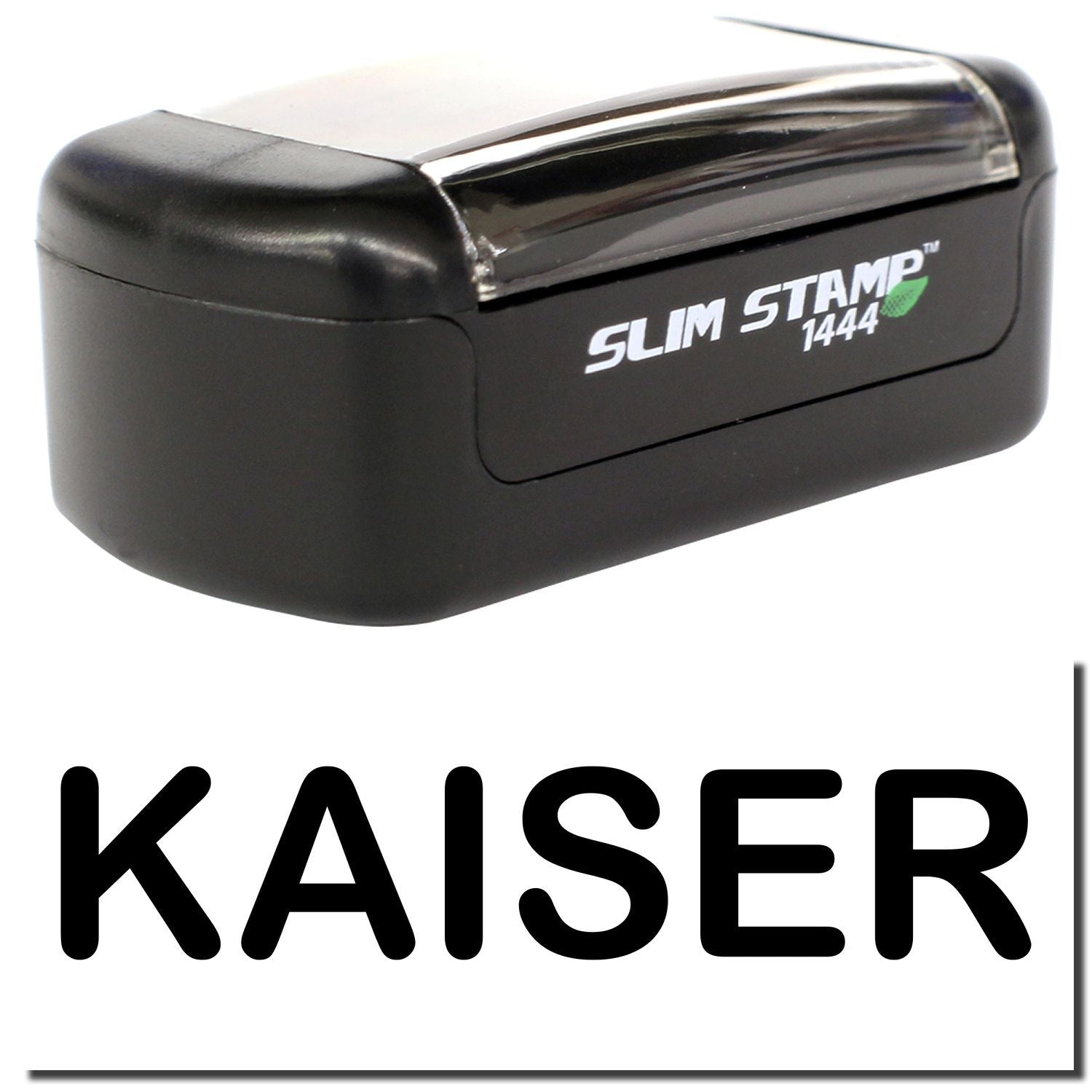 Kaiser Slim Stamp 1444 black self-inking stamp