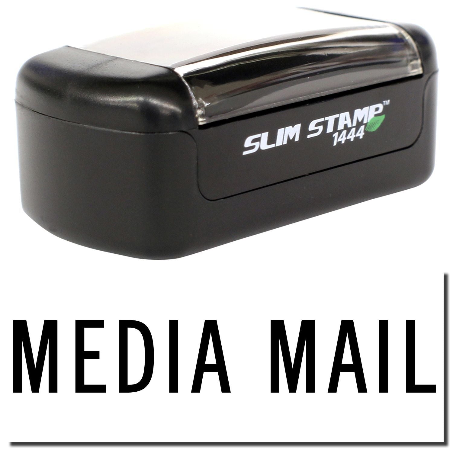 Slim Stamp 1444 Media Mail postage stamp device for mailing and shipping labels