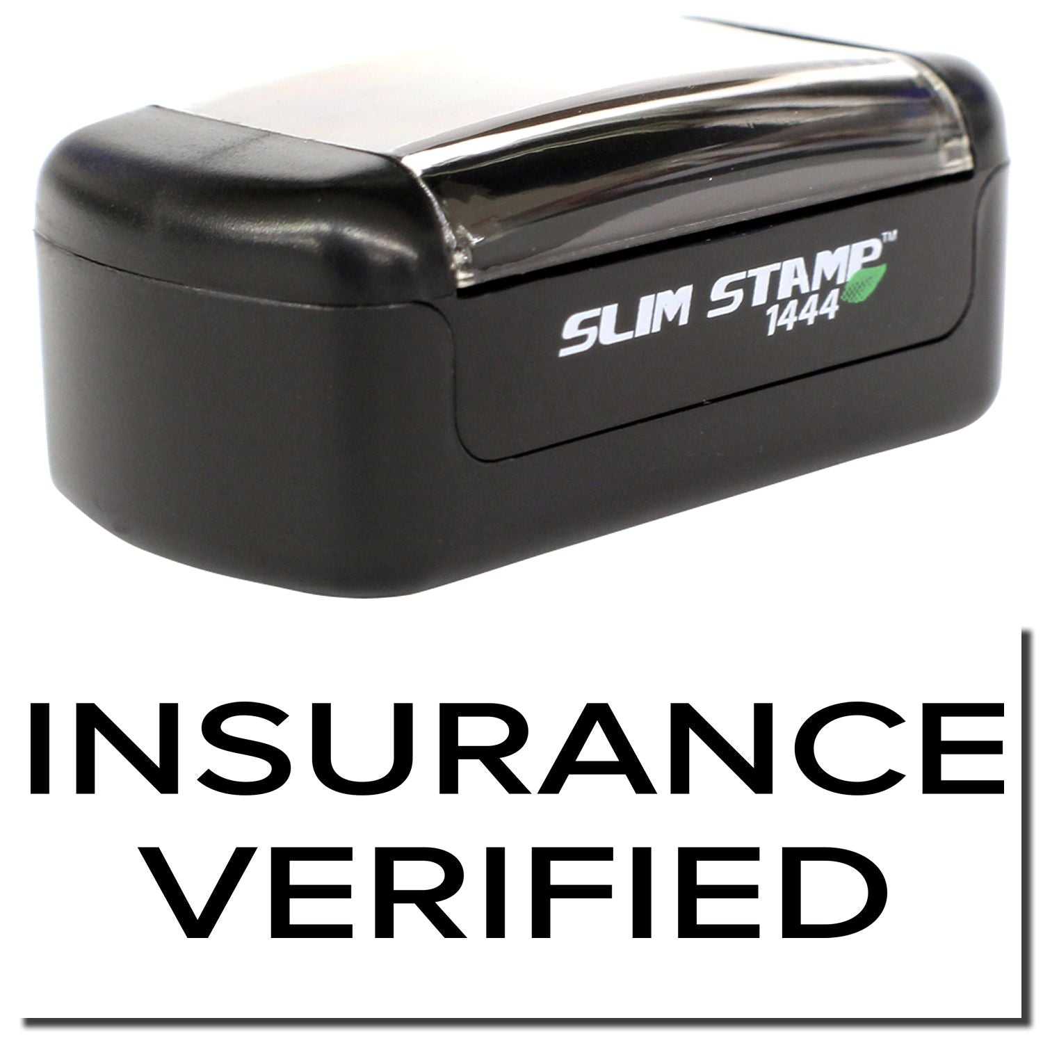 Slim Stamp 1444 insurance verified stamp tool on white background