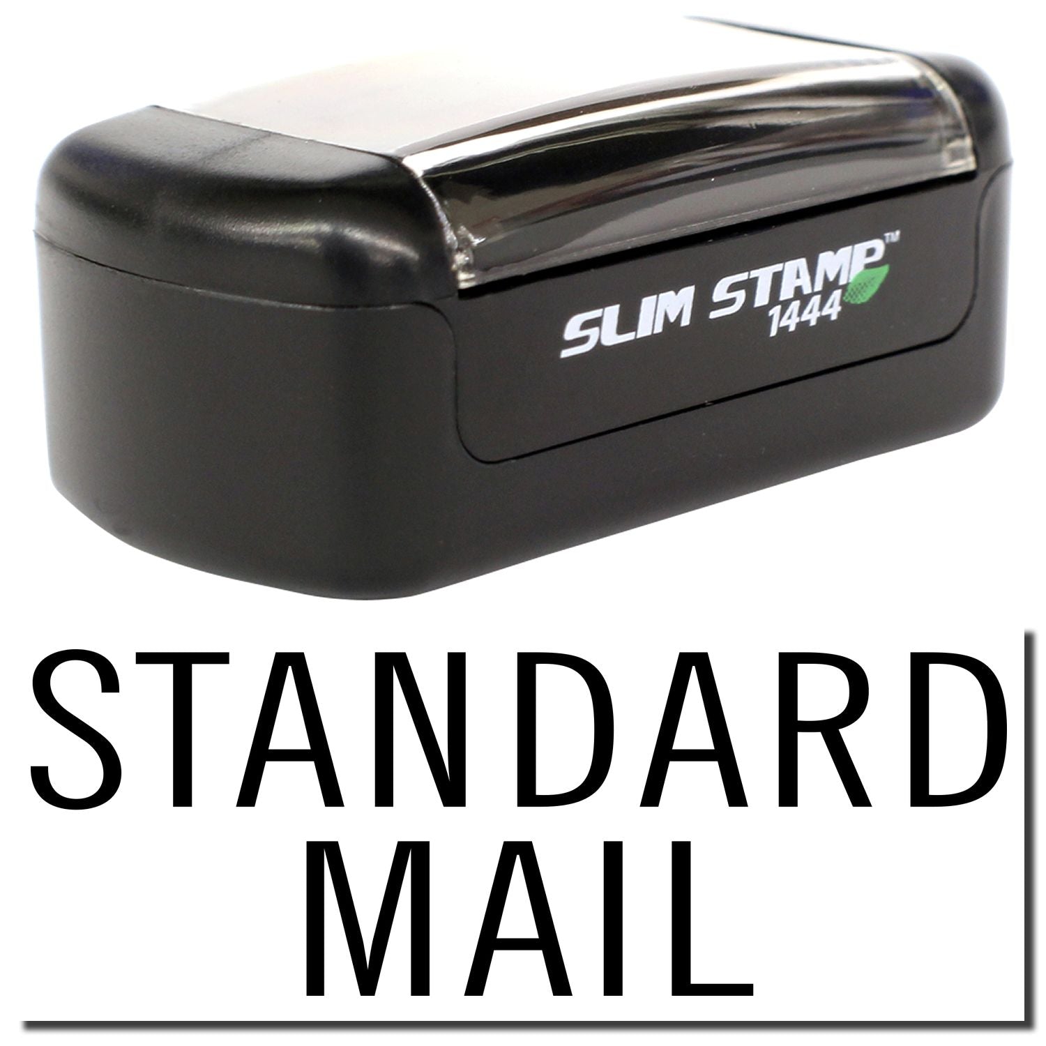 Slim Stamp 1444 postage meter for standard mail, black compact mail stamping device.