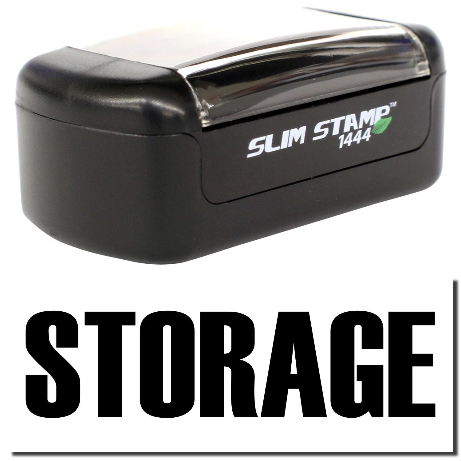 Black Slim Stamp 1444 storage case for compact stamp organization and protection