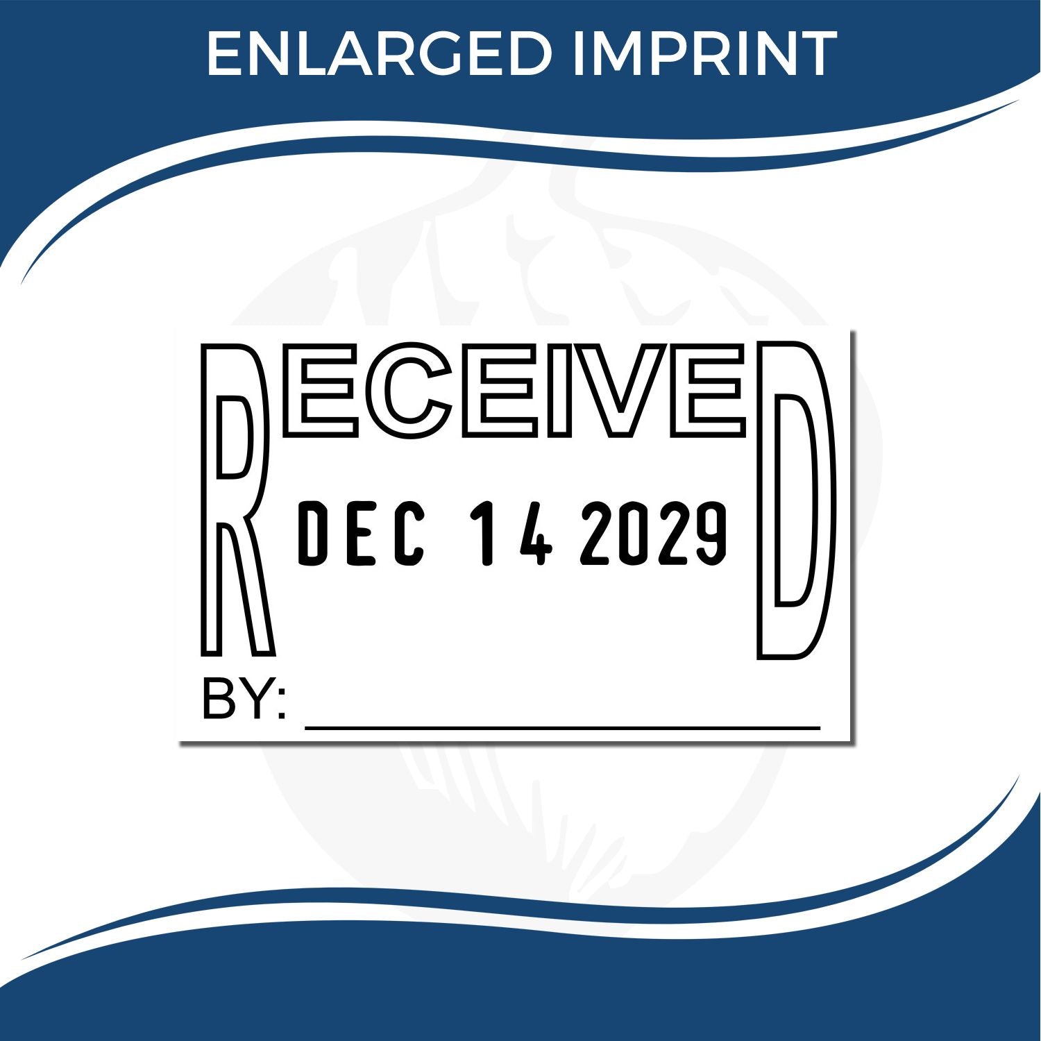 Enlarged imprint of a RECEIVED stamp dated Dec 14 2029 with blank By line on a blue and white background.