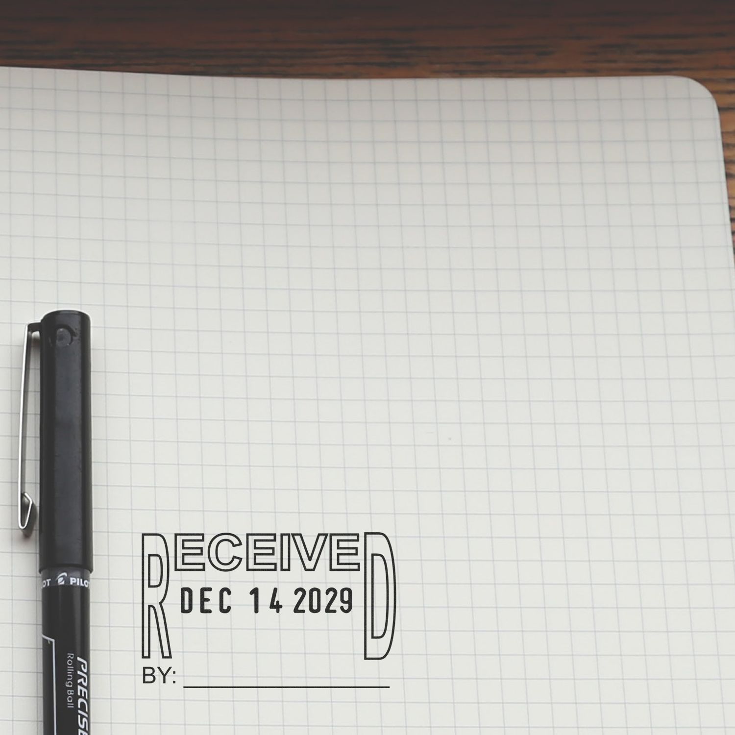 Stock Received Date Stamp SD300 R In Use 5