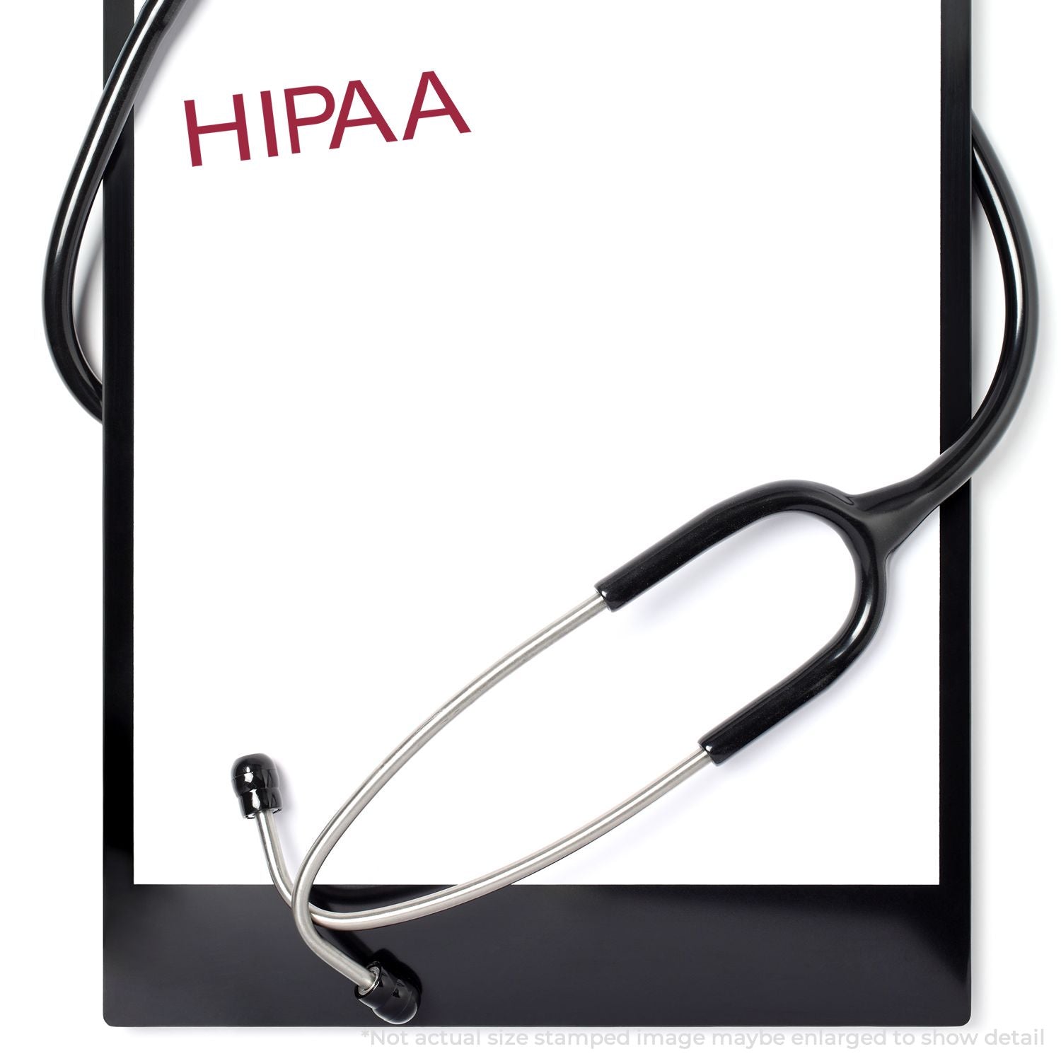 HIPAA compliance concept: stethoscope beside HIPAA text on a medical sign, highlighting patient privacy and healthcare regulations.