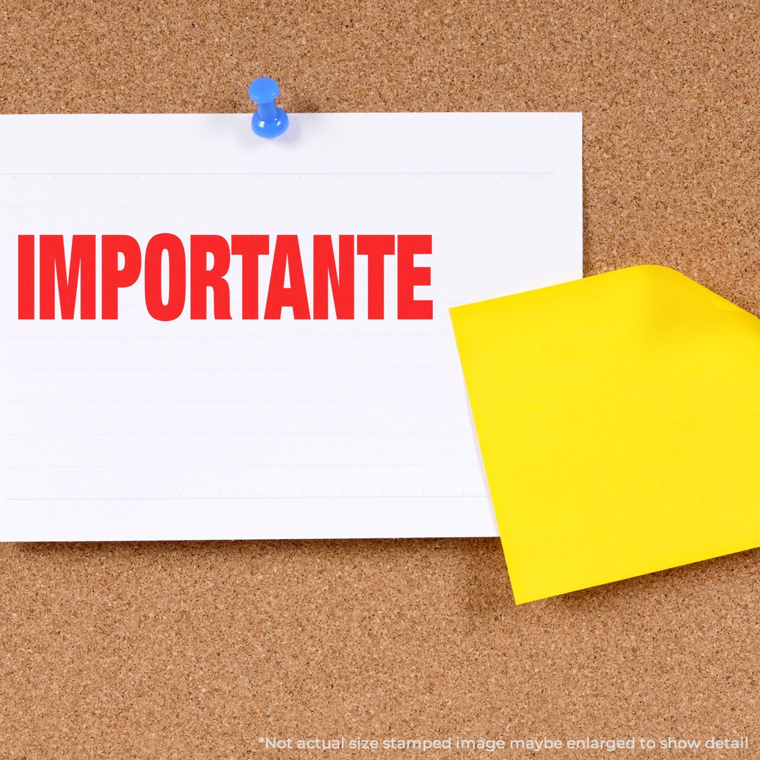 Corkboard reminder with pinned note reading IMPORTANT and bright yellow sticky note for productivity alerts
