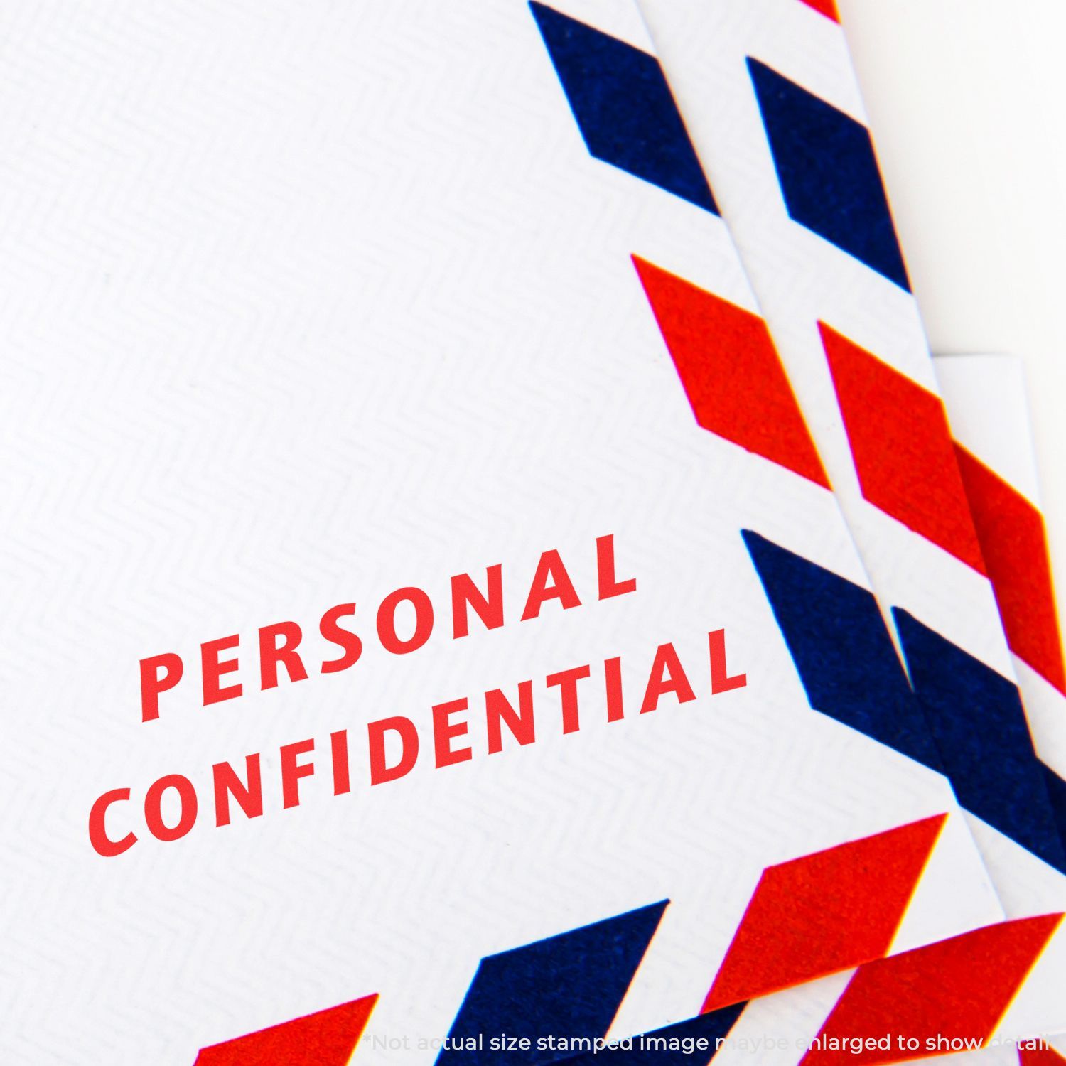 Personal confidential stamp graphic on document with bold red text and blue star shapes, indicating privacy and restricted access.