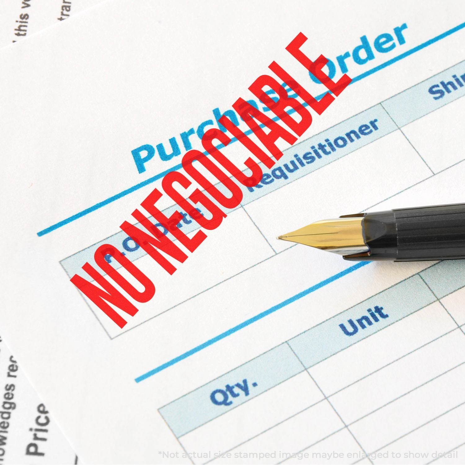 Not authorized stamp on document with checklist and pencil, conveying failed verification for audits, licensing, and compliance certification status process.