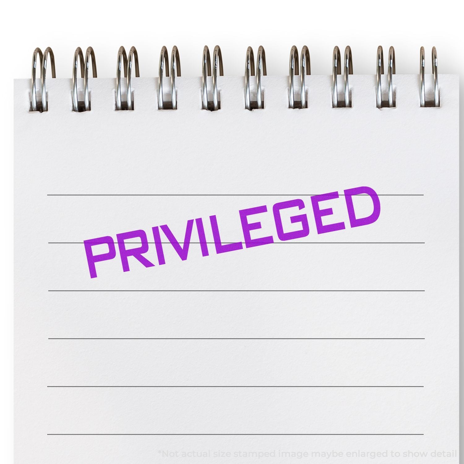 Privileged concept banner with metal binder clips above the word PRIVILEGED, suggesting access to secure confidential documents.