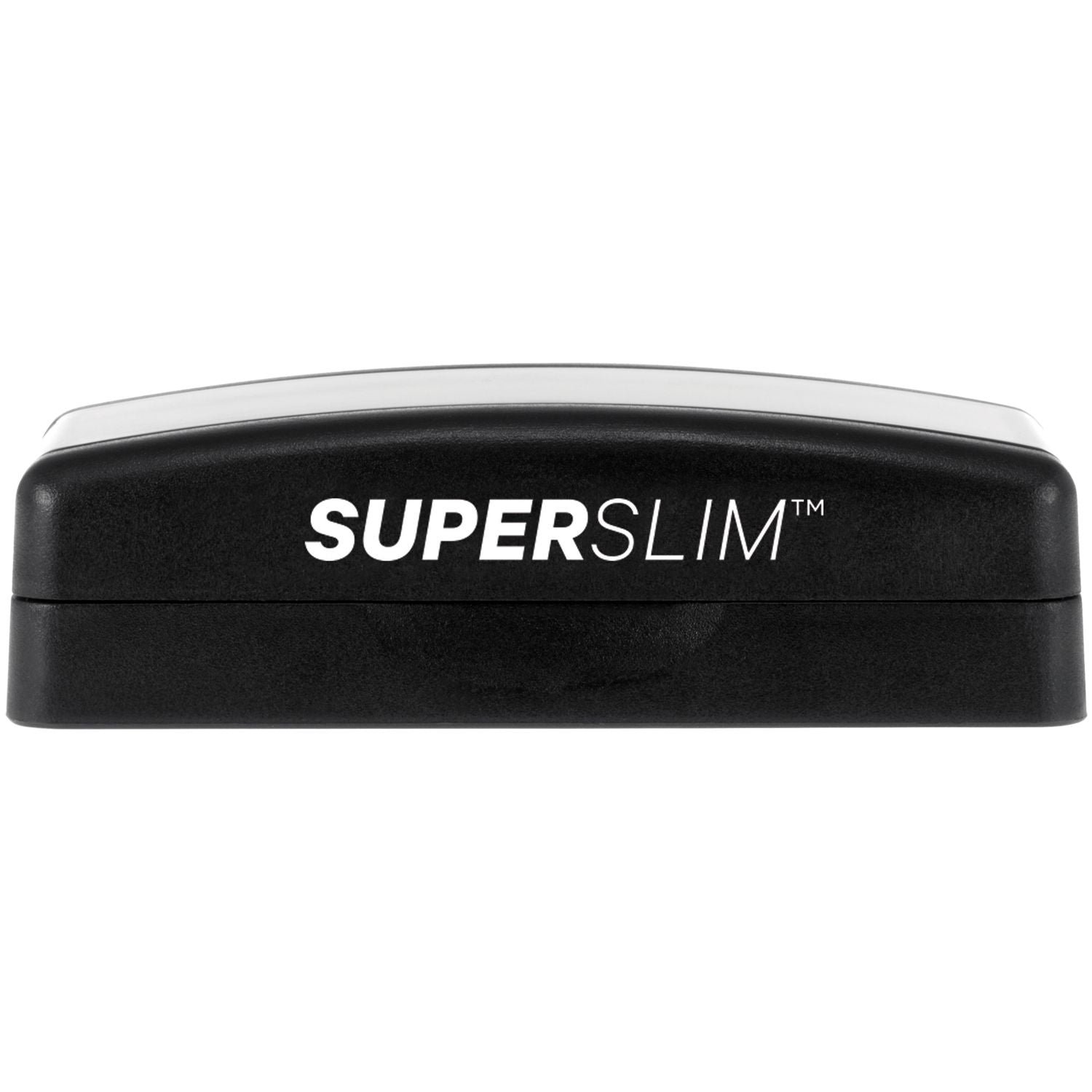 Close-up of SUPER SLIM™ branded black device top, showing manufacturer logo for SuperSlim product.
