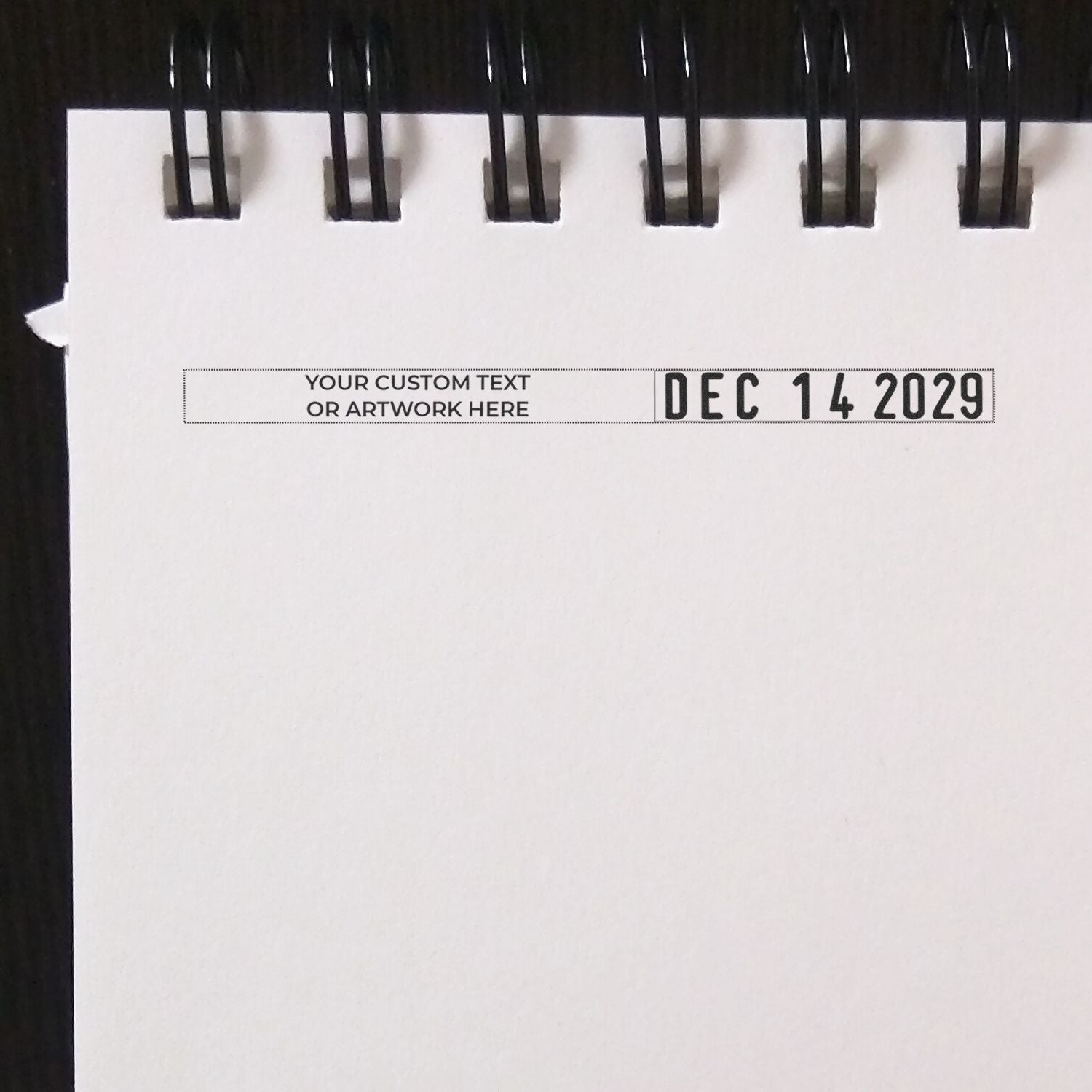 Trodat 1113-3170 Local Style Date Stamp 5/16 x 1-1/2 Artwork Overlay