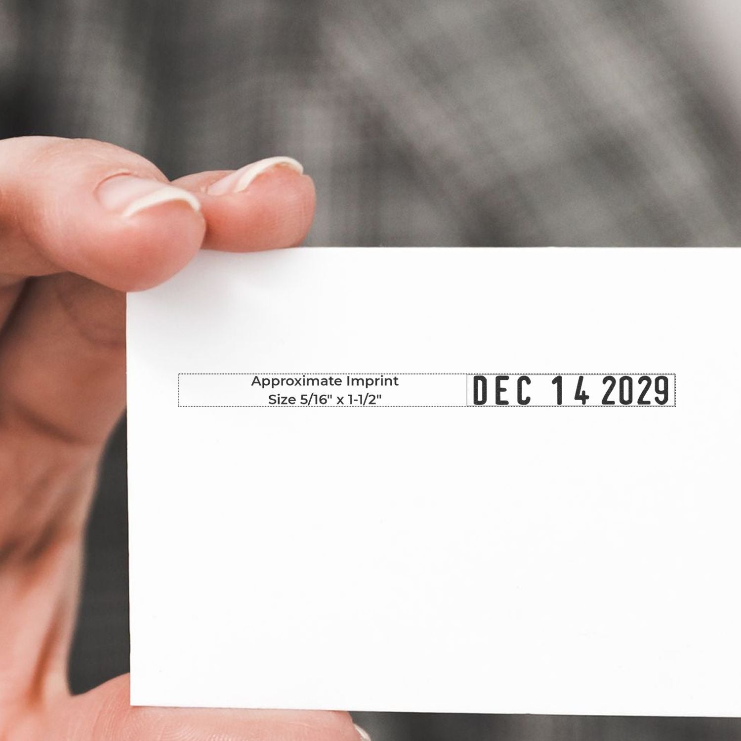 Trodat 1113-3170 Local Style Date Stamp 5/16 x 1-1/2 Size Overlay