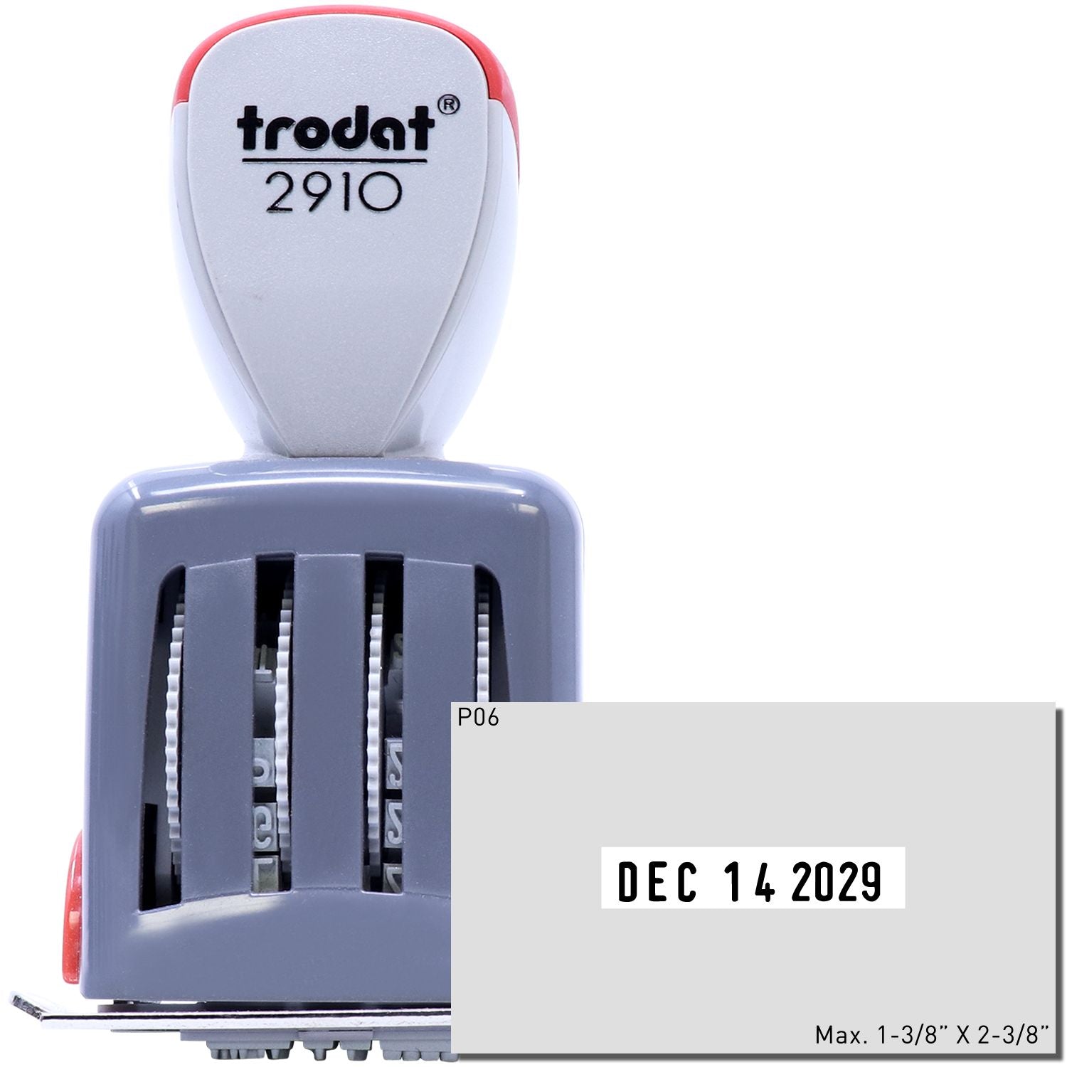 Trodat 2910-P06 Die Plate Date Stamp 1-3/8 x 2-3/8 Main Image