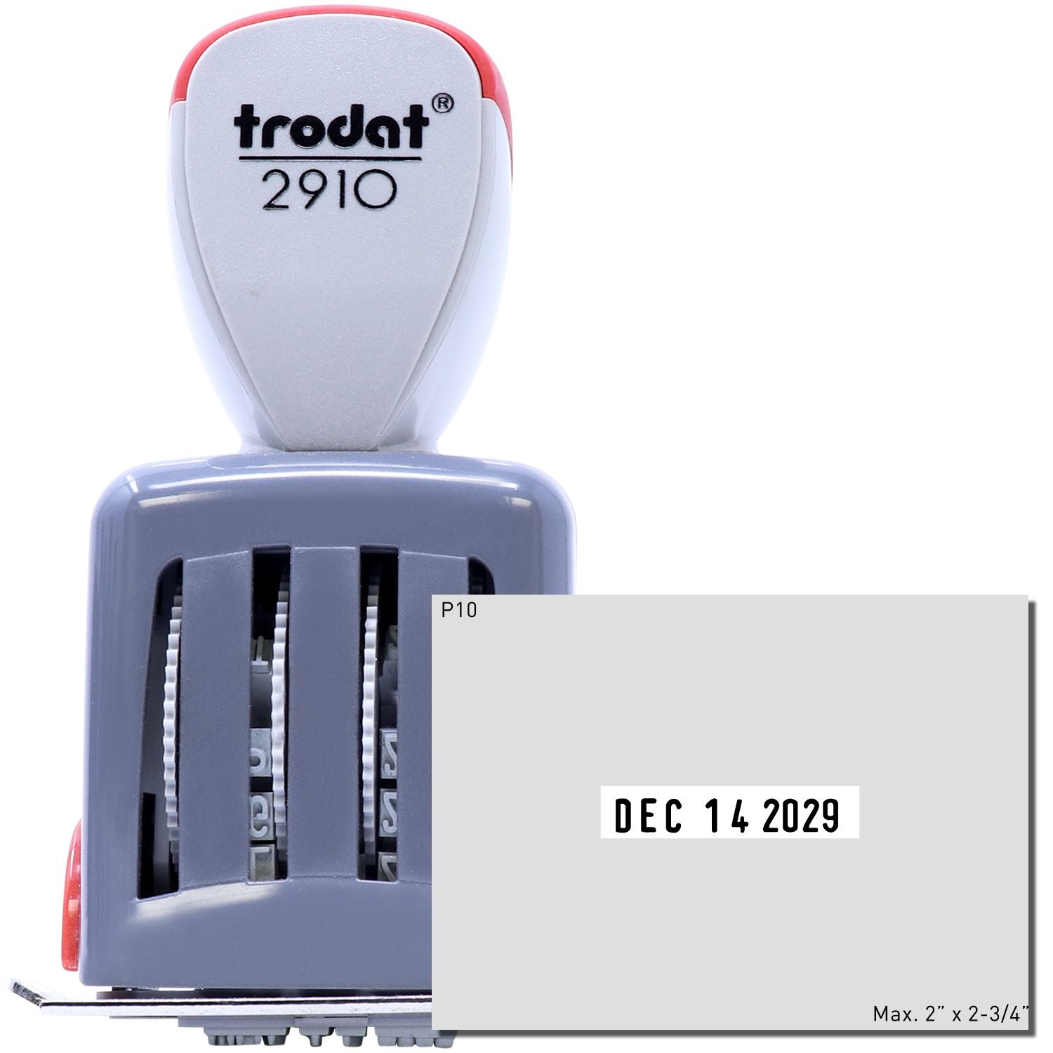 Trodat 2910-P10 Die Plate Date Stamp 2 x 2-3/4 Main Image