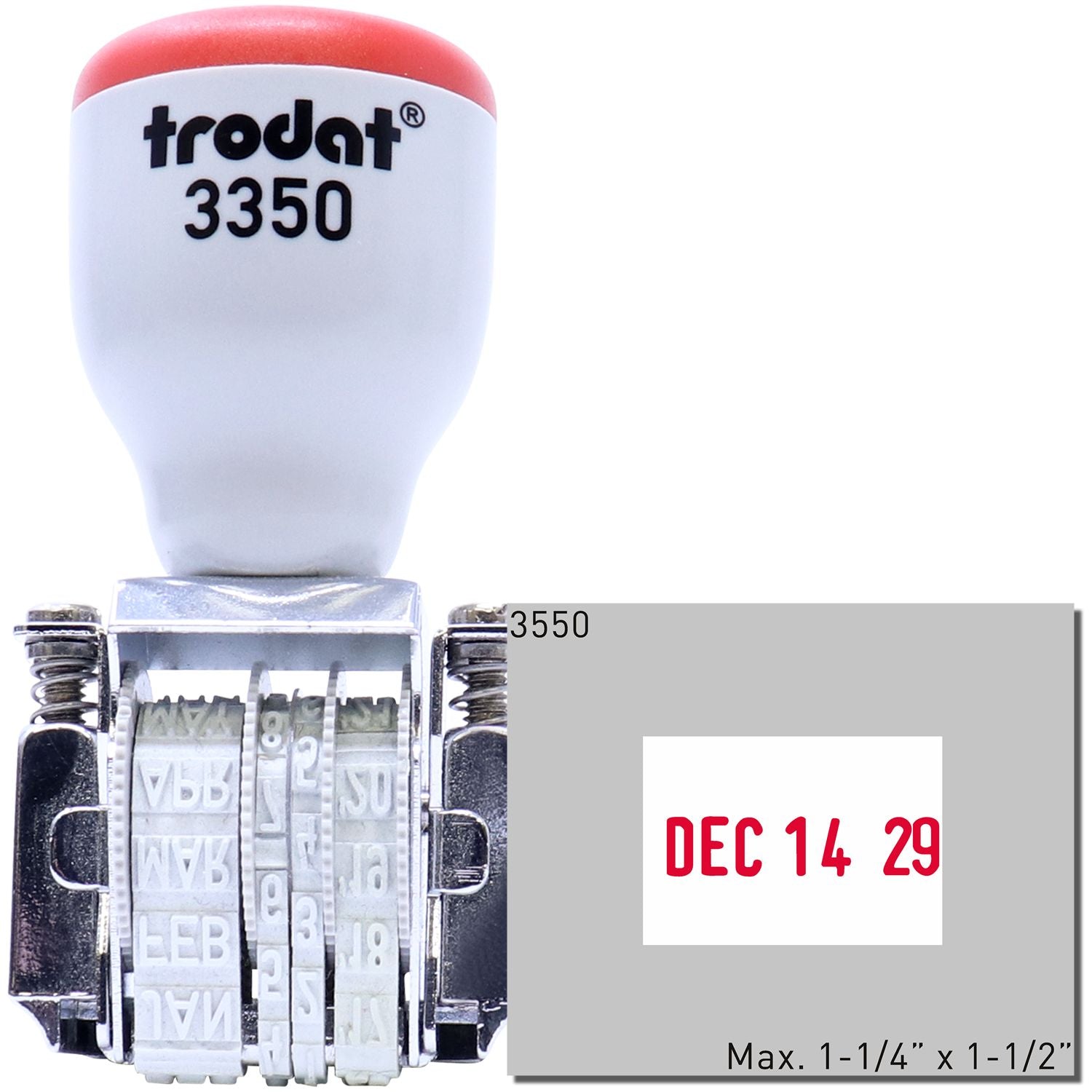 Trodat 3350 Single Bridge Date Stamp 5/16 x 1-1/2 Main Image