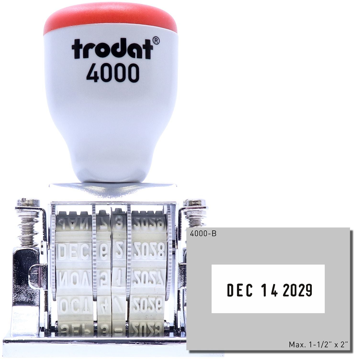 Trodat 4000-B Die Plate Date Stamp 1-1/2 x 2 Main Image