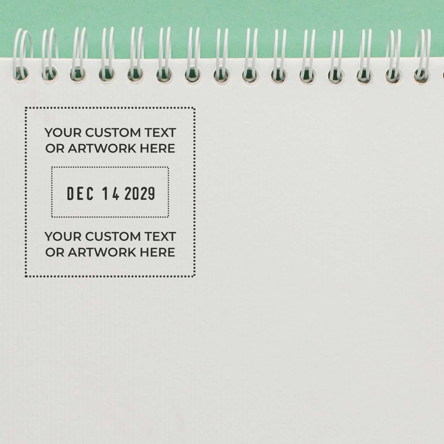 Trodat 4000-C Die Plate Date Stamp 2 x 2 Artwork Overlay