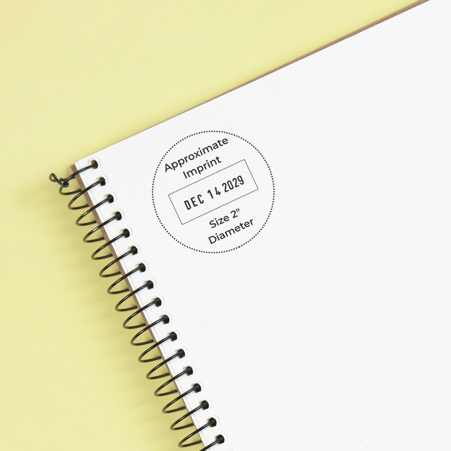 Trodat 4000-R Die Plate Date Stamp 2 Inch Diameter Size Overlay