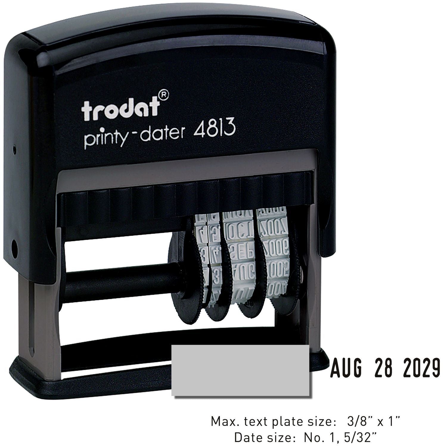 Trodat 4813 Date Stamp 3/8 x 1 DS-4813 Main Image