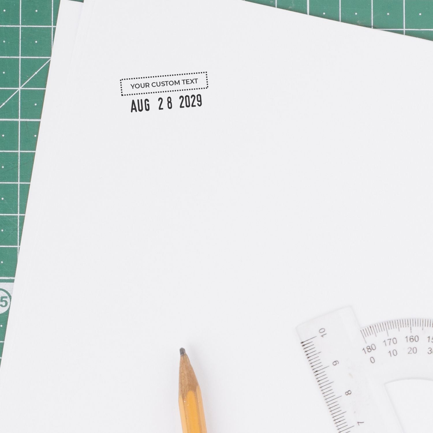 Trodat 4850 Date Stamp 3/16 x 1 DS-4850 Artwork Overlay