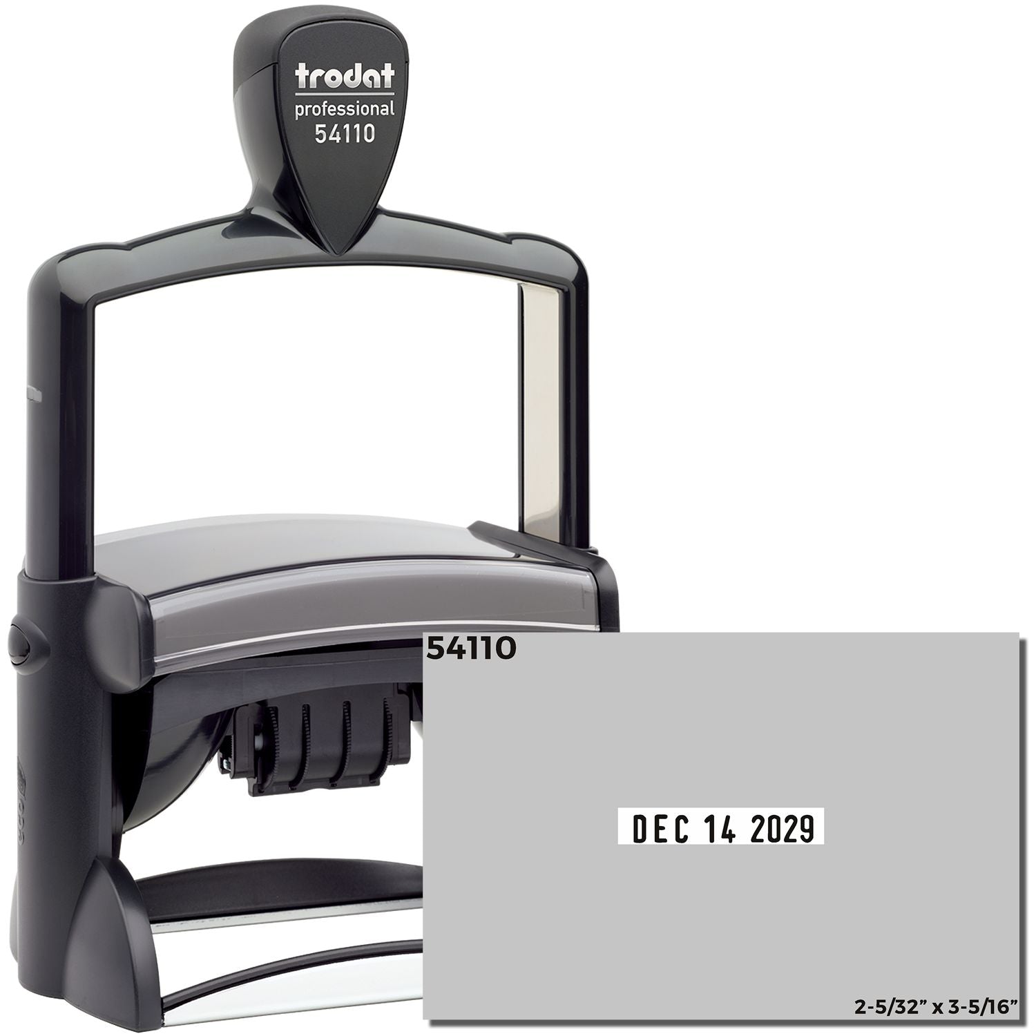 Trodat 54110 Heavy Duty Date Stamp 2-5/32 x 3-5/16 DS-54110 Main Image