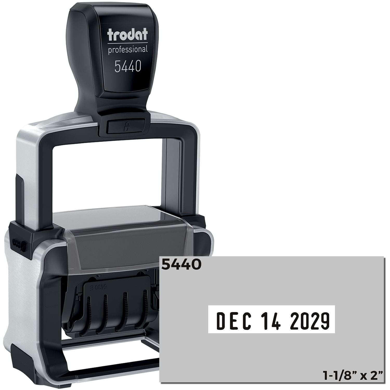 Trodat 5440 Heavy Duty Date Stamp 1-1/8 x 2 DS-5440 Main Image