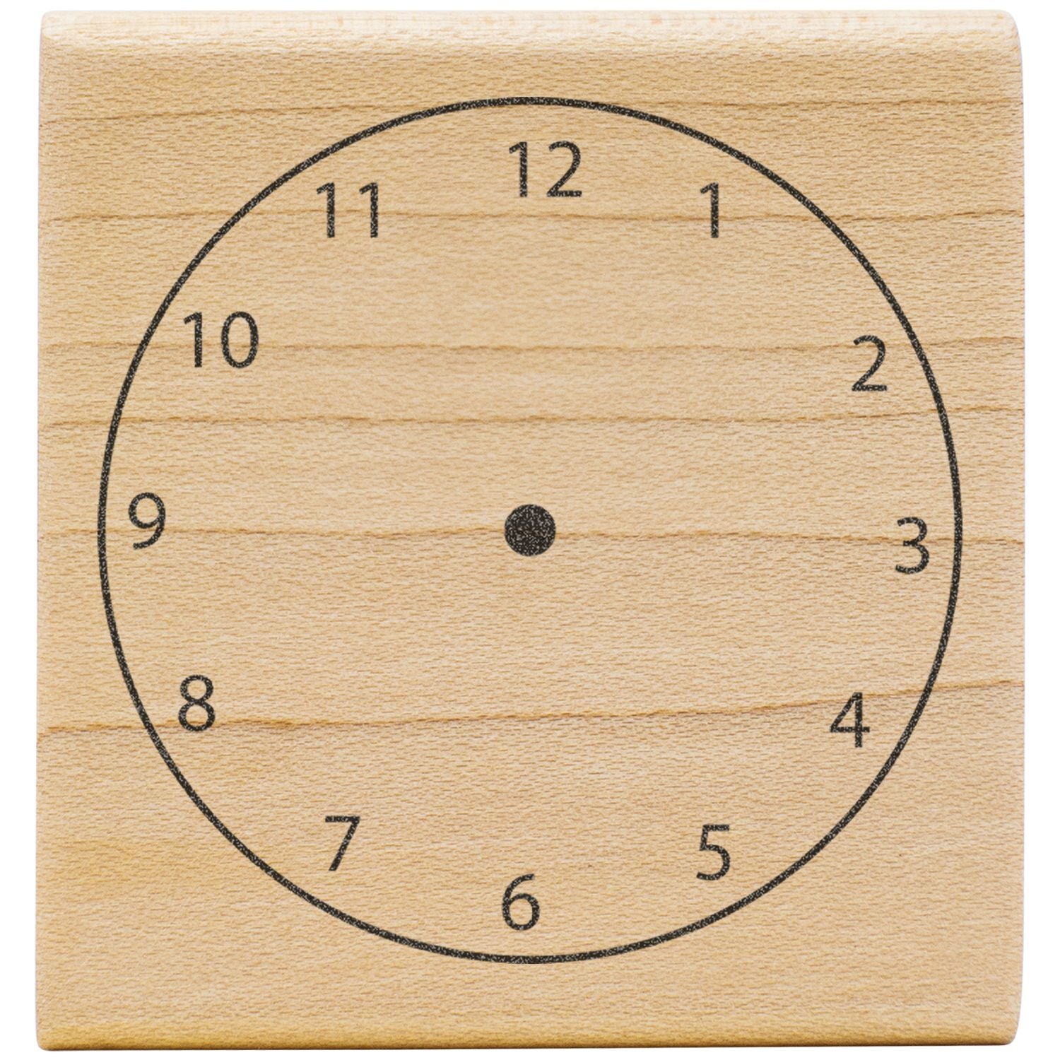 Wooden clock learning board with numbers 1 to 12, educational time-telling toy for kids.