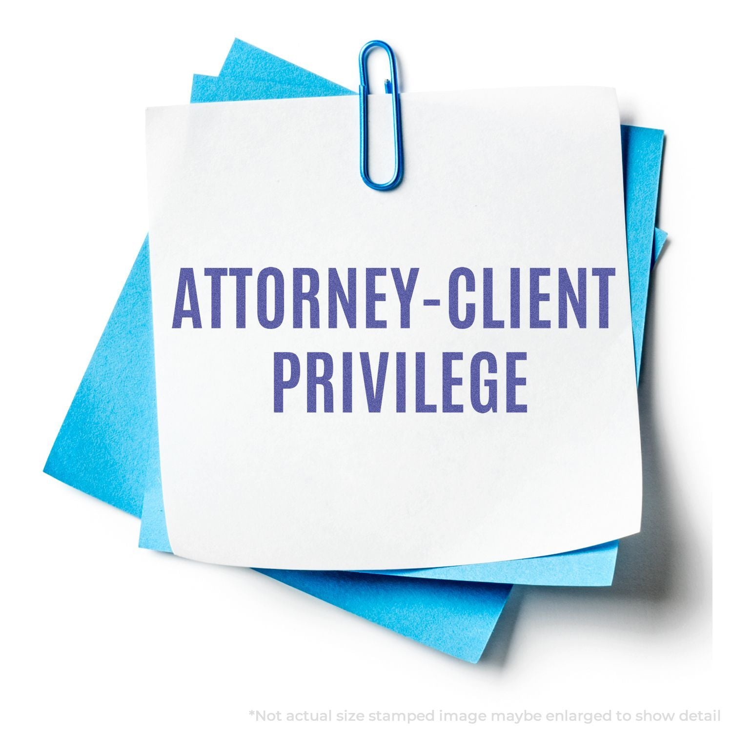In Use Photo of Attorney-Client Privilege Xstamper Stamp