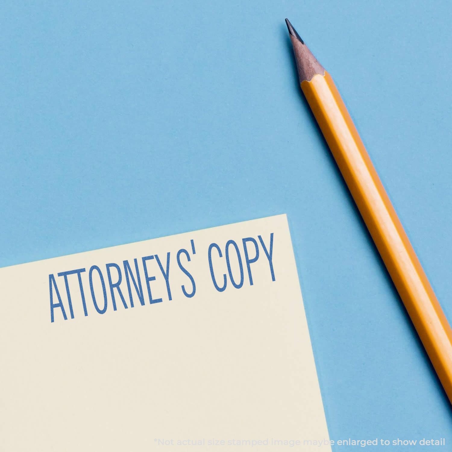 Pencil beside a document labeled Attorney's Copy, illustrating legal paperwork for case files and attorney copy handling.