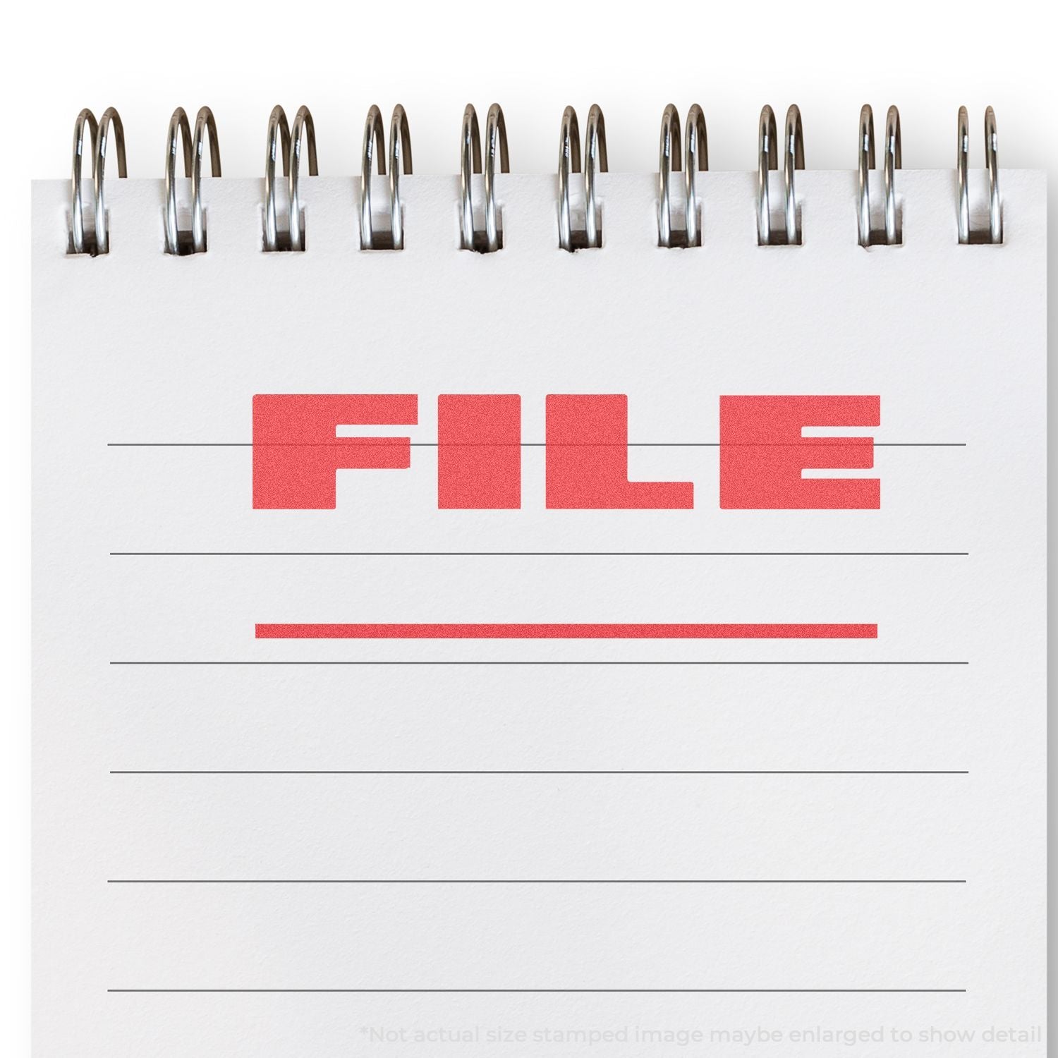 FAIL stamp on stapled document with lined paper background, symbolizing an exam or quality failure