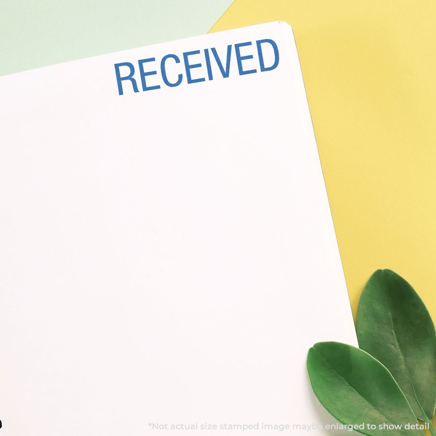 Received stamp on paperwork confirming online order delivery, ideal for shipping updates, customer service, and proof of completion quickly