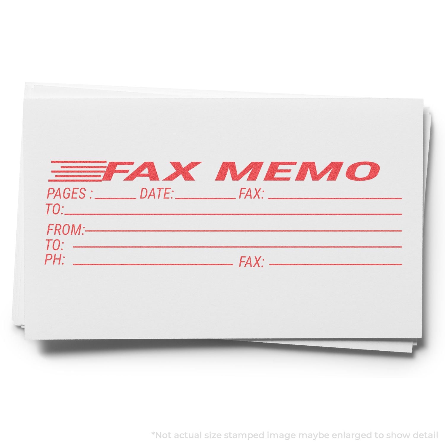 Jumbo Fax Memo Xstamper Stamp Lifestyle Photo