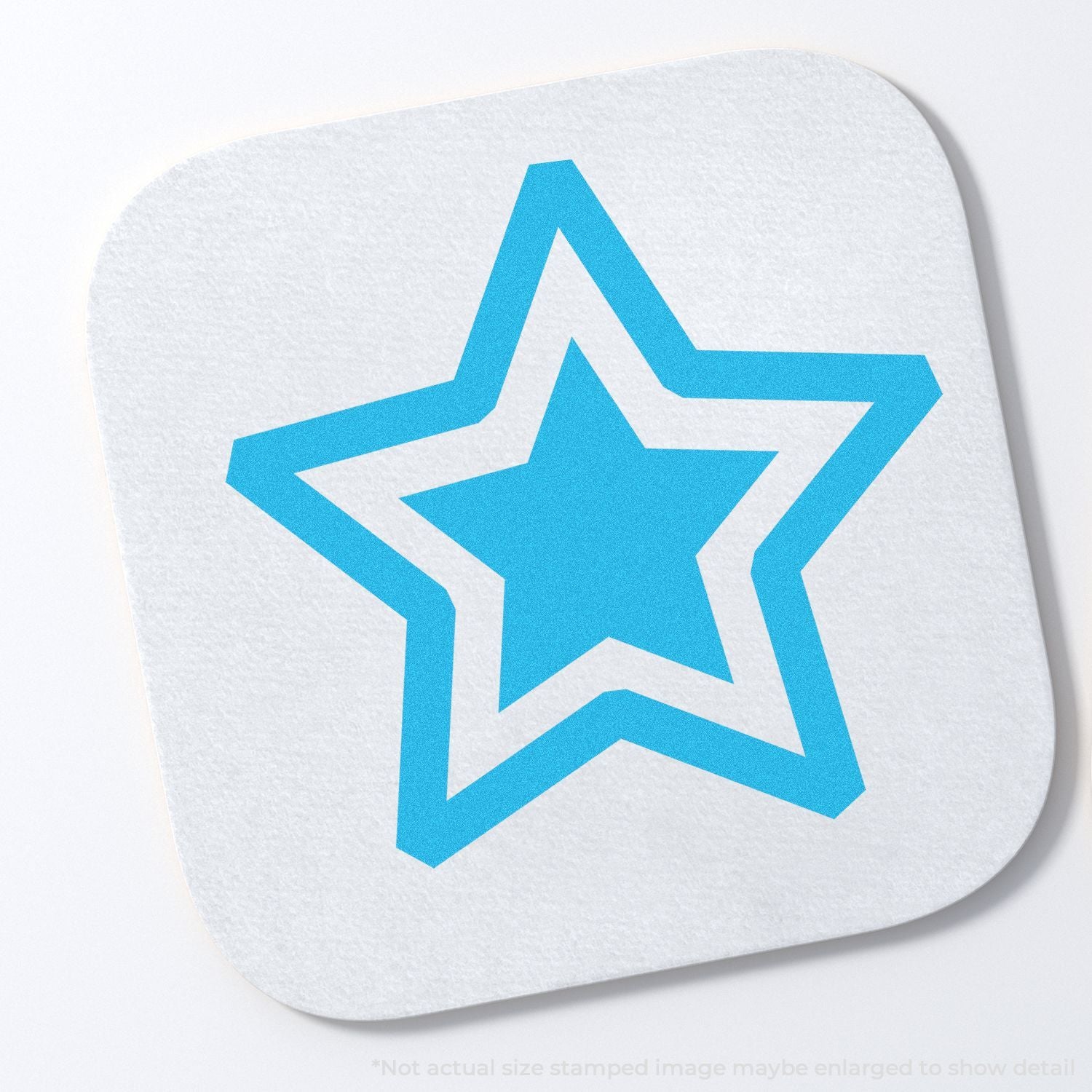 Blue star with arrow icon on white app tile, representing ratings, achievements, or rewards in digital services