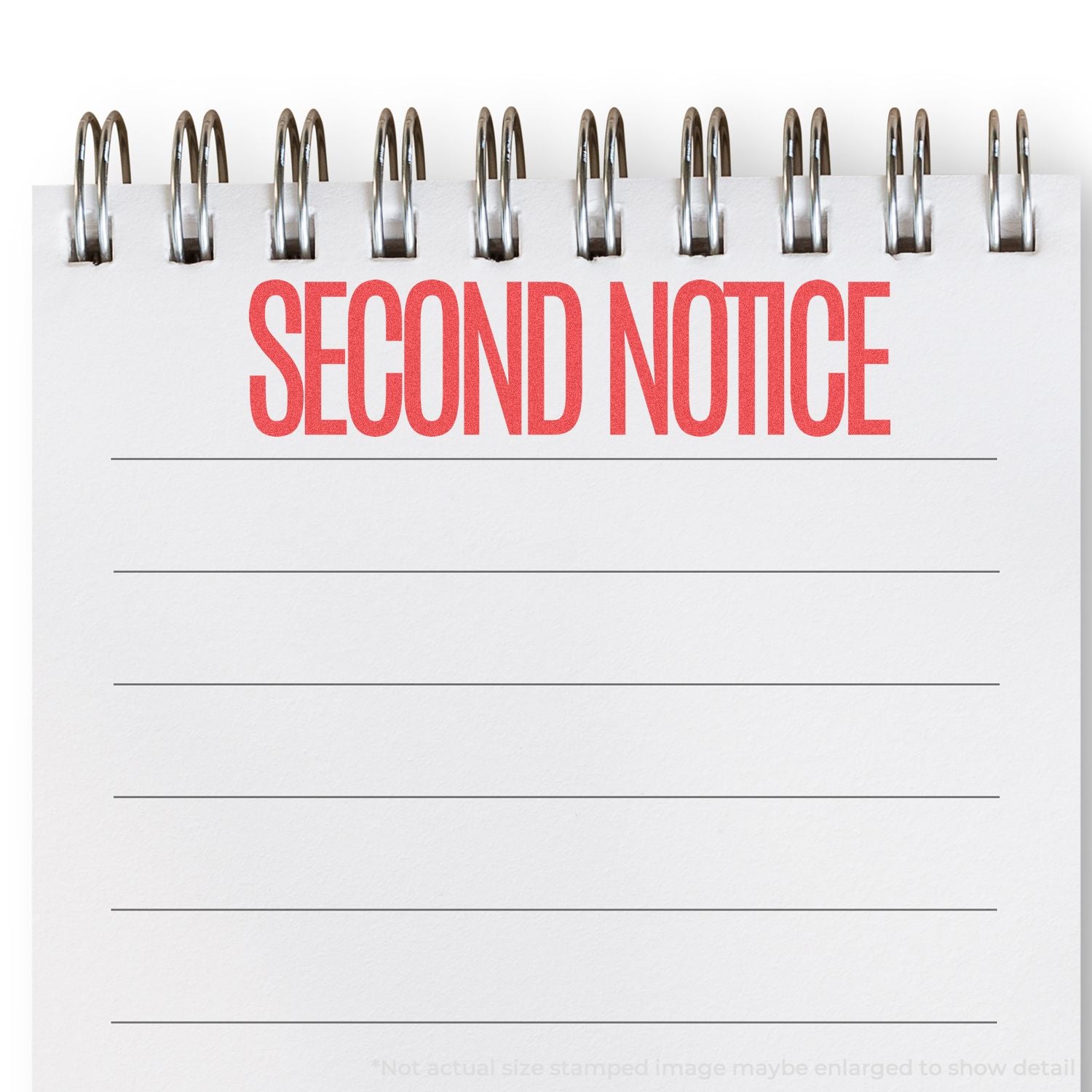 Second Notice Xstamper Stamp In Use