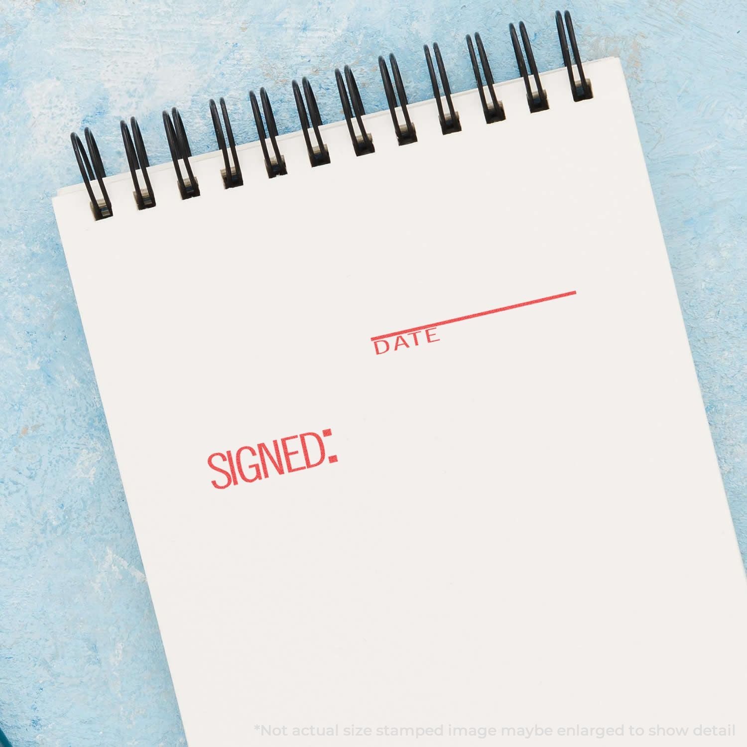 Signed:Date Xstamper Stamp In Use