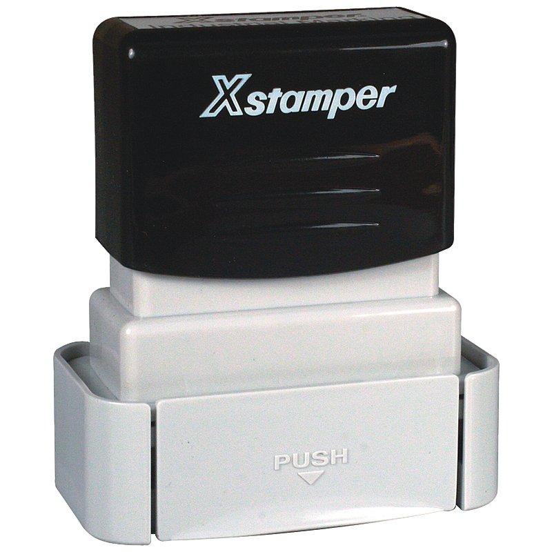 Xstamper Quick Dry Industrial Stamp Size 1/2 x 1-5/8 Mount Pic