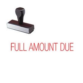 Full Amount Due Rubber Stamp | Buy Bank Stamps