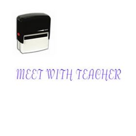 Shop for Meet with Teacher Self Stamp Rubber Stamps
