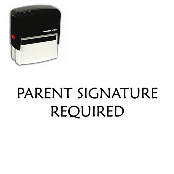 Large Signature Logo Stamp