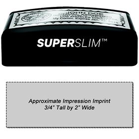 Slim Stamp 1854 Pre-Inked Stamp 11/16 x 2-1/8